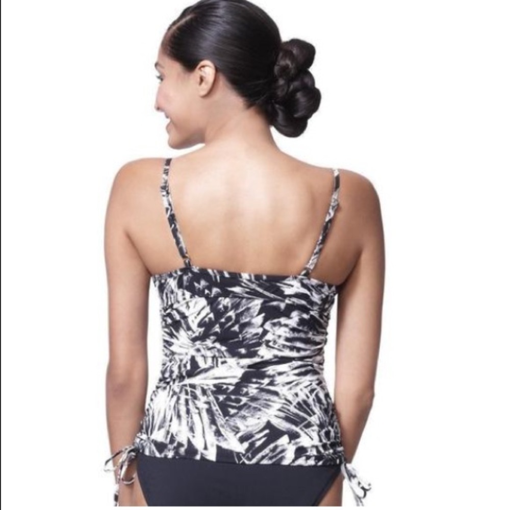 Assets Spanx Push Up Black/White Tankini XL bb. - Picture 2 of 8